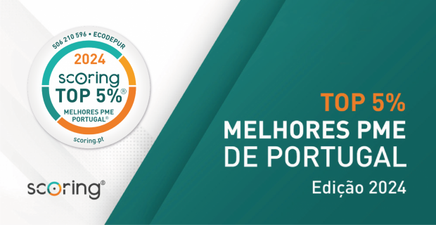 ECODEPUR distinguida como uma das TOP 5% Melhores PME de Portugal - 2024